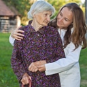 elder with nurse