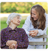 patient and caregiver