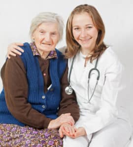 nurse with patient